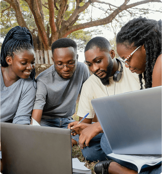 Young African tech talent illustration